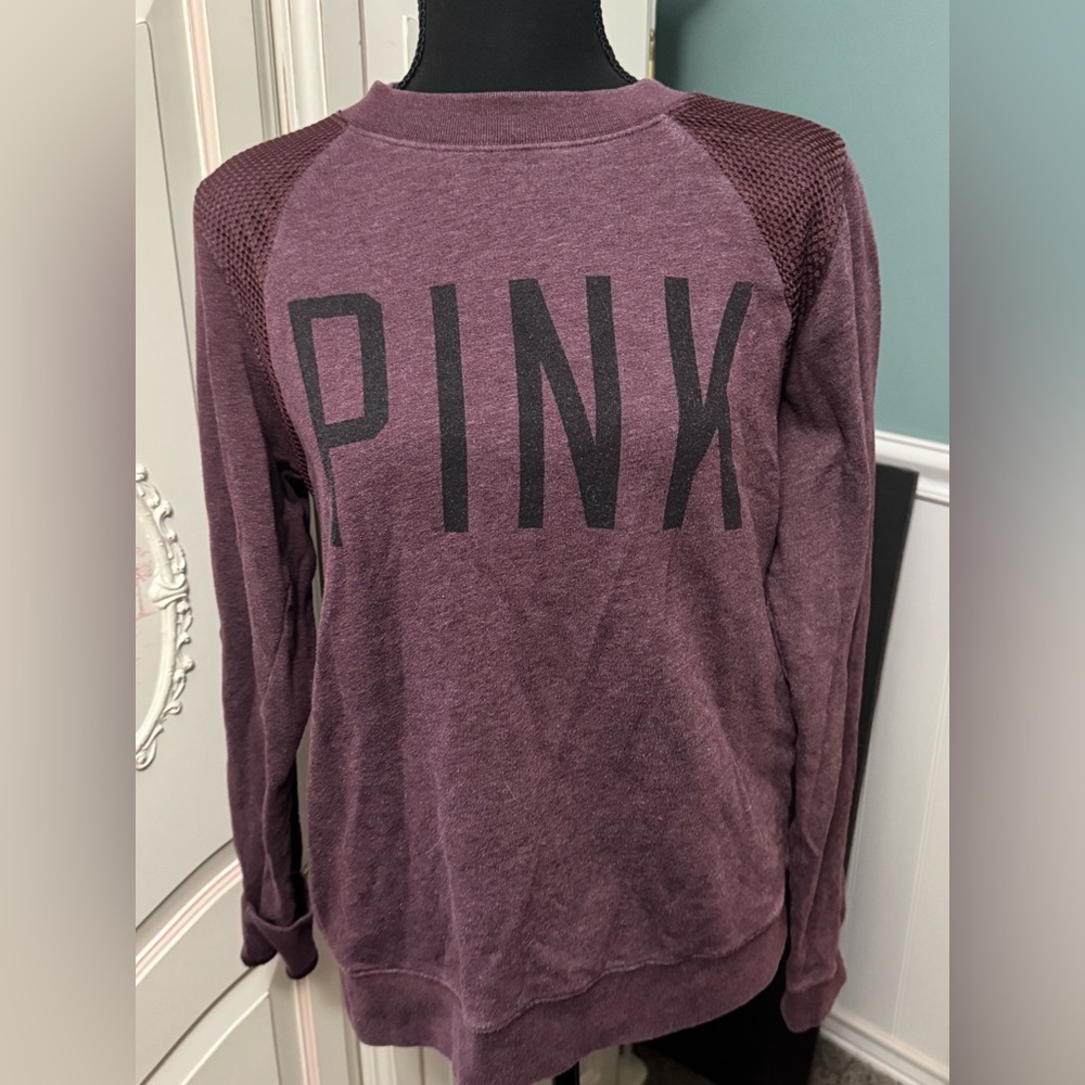 Victoria secret PINK sweatshirt maroon xs